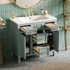 Whisen 36 in. Bathroom Storage Cabinet Bathroom Vanity with Resin Integrated Sink, 4 Drawers and 2 Doors - 2 of 4