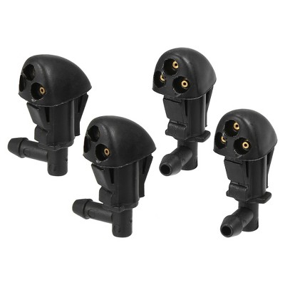 Unique Bargains Car Front Windshield Washer Nozzles for Chevrolet Cruze 2010-2014 Replaces 94556605 Black 4 Pcs
