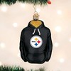 Old World Christmas Blown Glass Ornament for Christmas Tree, Pittsburgh Steelers Hoodie - 2 of 3