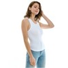 Derek Heart Juniors Sleeveless High Neck Fitted Seamless Tank Top - 2 of 3