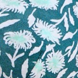 frayed teal floral