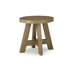 Signature Design by Ashley Brinstead Modern End Table with Glazed Natural Light Oak Finish, Light Brown - 1 of 4