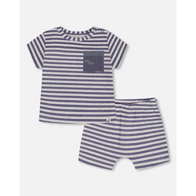 striped navy