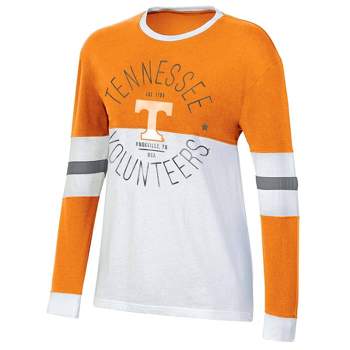 NCAA Tennessee Volunteers Women's Long Sleeve Color Block T-Shirt