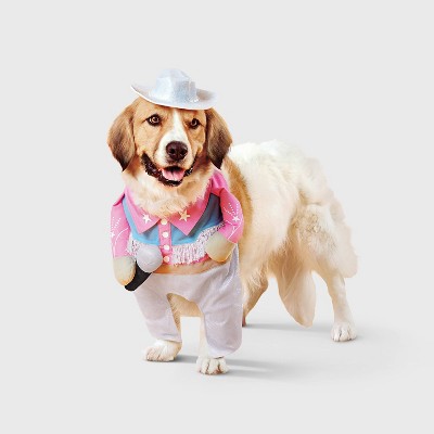 Glam Cowboy Dog and Cat Frontal Costume - Boots & Barkley™ Light Pink