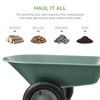 Best Choice Products Dual-Wheel Home Wheelbarrow Yard Garden Cart for Lawn, Construction - 2 of 4