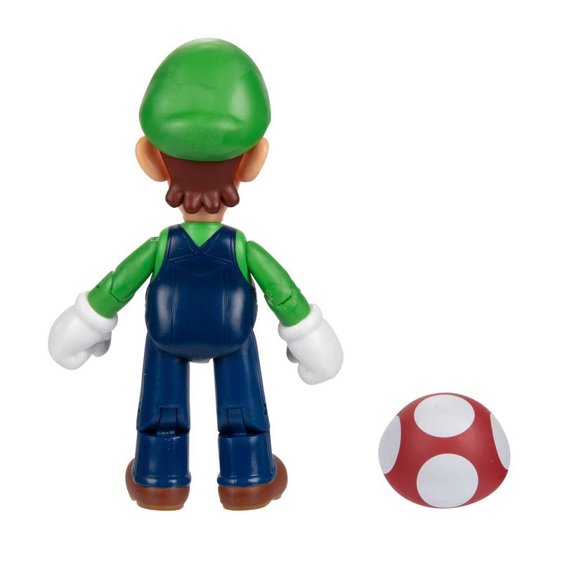 Nintendo Super Mario Luigi with Super Mushroom Action Figure, 5 of 6