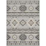 Well Woven Tuscon Indoor/Outdoor Southwestern Area Rug High Traffic Geometric Medallion Carpet