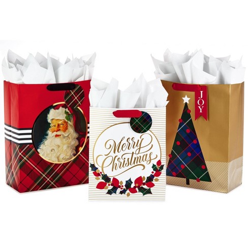 3ct Hallmark Classic Assorted Gift Bag Set With Tissue Paper Target