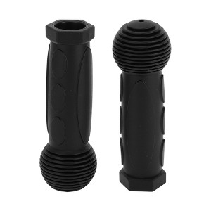 Unique Bargains Bike Handlebar Grips Covers 4.8" Black 1 Pair - 1 of 4