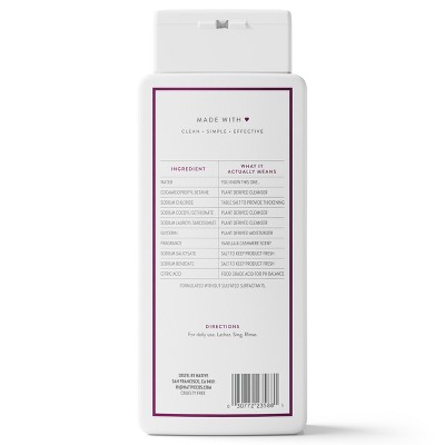 Native Body Wash - Vanilla & Cashmere - 18 fl oz: Liquid, Whole Body, Normal Skin, Paraben-Free
