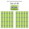 Big Dot of Happiness Goaaal - Soccer - Mini Candy Bar Wrapper Stickers - Baby Shower or Birthday Party Small Favors - 40 Count - 3 of 4