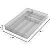YBM Home Multi Compartment Sectional Wire Mesh Silver Drawer Organizer for Silverware and Gadgets, Pack of 12 - 2 of 4