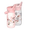 Zak Designs 2pk 18oz Minnie Mouse Harmony Straw Water Bottle Pink - 4 of 4