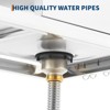 Commercial Stainless Steel Utility Sink Freestanding Single Bowl with Pull-Down Hot & Cold Faucet, Built-In Washboard, Indoor & Outdoor Use - 4 of 4