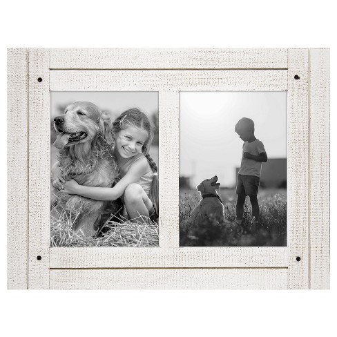 Americanflat Black Collage Picture Frame with 4 Openings - Made for 4x6  Photos 