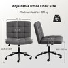 NicBex Ergonomic Office Chair with Wheels, 360° Swivel Chair with Height Adjustable, Armless Desk Chair with Lumbar Support, Home Office Desk Chair - 2 of 4