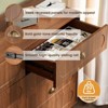 Belord Multi-Drawer Dresser, 47.2" Wide Double Dresser with Solid Wood Legs, Modern Chest of Drawers for Bedroom or Living Room, Walnut Finish - 3 of 4