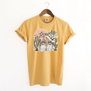 Simply Sage Market Women's Howdy Ghosties Short Sleeve Garment Dyed Tee - 1 of 2