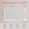 FONTOI Full Length Mirror with Stand Freestanding Modern Design Tempered Glass Anti Fog Finish for Bedroom Closet, White, 31.5"*5.91"*23.62" - 3 of 4
