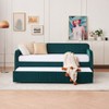 KTMBDW Daybed with Trundle Bed, Twin Bed Frame with Upholstered Headboard, Sofa Day Bed for Living Room, Bedroom, and Guest Room - 4 of 4