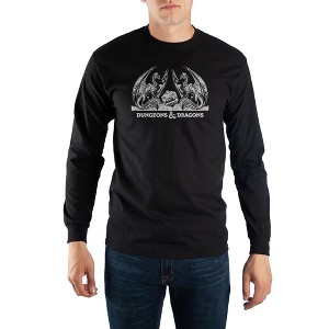 Dungeons & Dragons Mens  Black Long Sleeve Shirt - 1 of 1