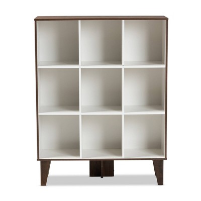 Wood Shelf With Cubbies Target, Plastic Cube Bookcase With Bins By Wrought Studio