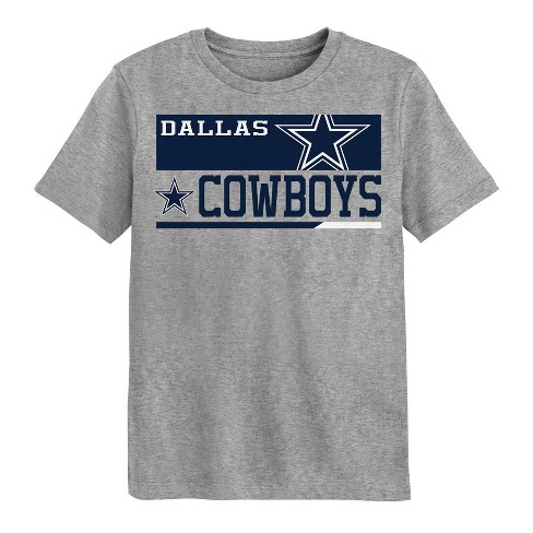 Nfl Dallas Cowboys Boys Short Sleeve Poly Heather Gray T shirt Xs Target