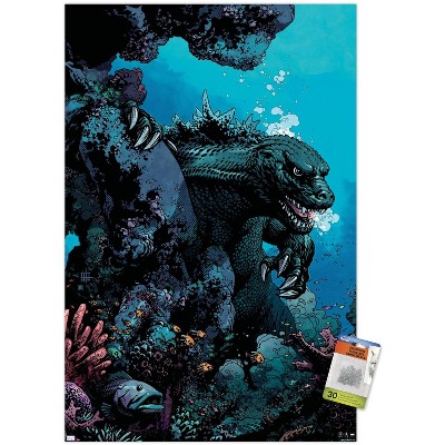 Trends International Godzilla: Comic - Ocean Unframed Wall Poster Print ...