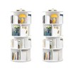 Besiost Rotating Bookshelf, 360 Display Corner Bookshelf for Small Space - 2 of 2