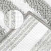Unique Bargains Chenille Striped Absorbent Non-Slip Plush Floor Mats for Bathroom 2 Pcs - 4 of 4