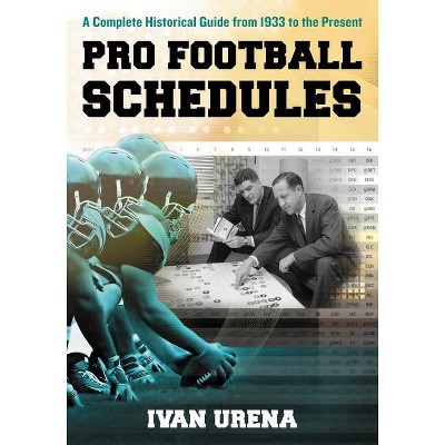 Pro Football Schedules - by  Ivan Urena (Paperback)