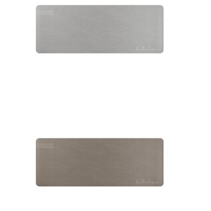 Unique Bargains Modern Waterproof Cushioned Non-Skid Kitchen Mats Set - 1 of 4