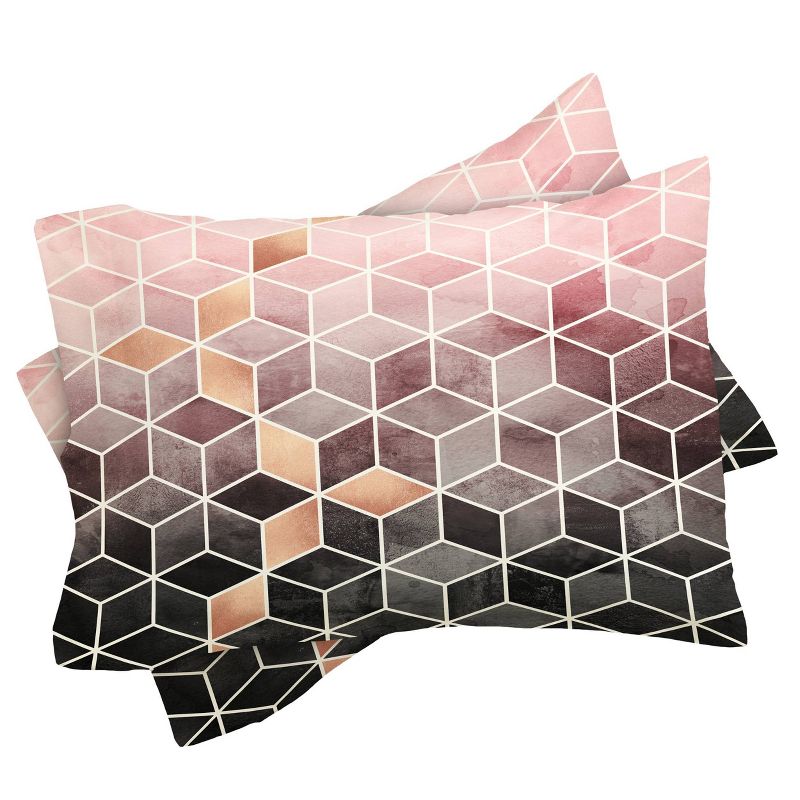 Elisabeth Fredriksson Gradient Cubes Comforter Set Pink - Deny Designs, 4 of 8