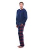 #FollowMe Mens Thermal Henley Pajama Set with Polar Fleece Pants  Warm, Comfy Sleepwear - 2 of 3