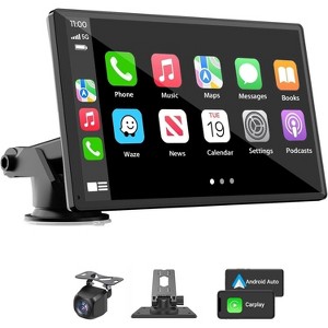 TruAIR Portable 7" CarPlay Car Stereo with Camera - 1 of 4