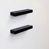 FONTOI 15.75" Floating Shelves, Wall Mounted Shelves for Bathroom, Living Room, Kitchen, Hanging Shelf for Books/Decor, Black, 3.94"*1.18"*15.75" - 4 of 4