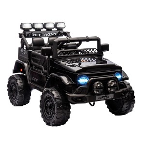 Kids Ride On Truck 12V Electric Car - Parent Remote Control, 3 Speed Modes, Treaded Tires, Built-in Music & Stories for Ages 3-8 (66 LBS Capacity) - 1 of 4