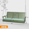3-Person Patio Wood Porch Swing With Cushion - 3 of 4