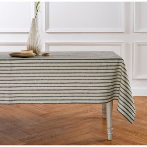 Solino Home Striped Linen Tablecloth | Madison Stripe - 1 of 4