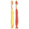 hum kids by Colgate Smart Manual Toothbrush Replacement Pack - Extra Soft Bristles - Yellow & Coral - 2ct - image 3 of 4