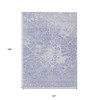 Lavender Ivory And Lilac Abstract Washable Indoor Outdoor Area Rug - 3 of 4