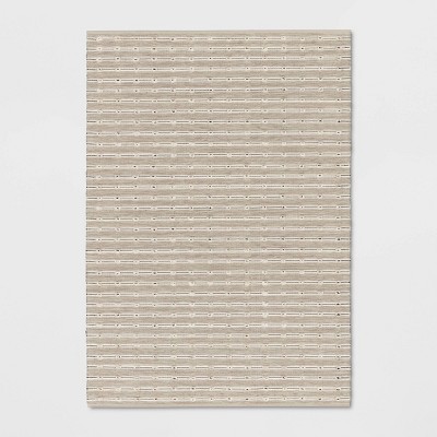 Woven Striped Flatweave Rug Black/Cream - Threshold™