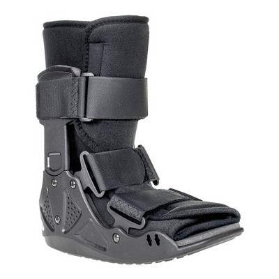 McKesson Walker Boot - Low-Top Walking Boot for Ankle Sprains and Fractures, Surgical Shoe for Left or Right Foot - Black, Medium, 1 Count
