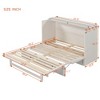 Full/Queen Size Murphy Bed with Large Drawers & USB Ports - ModernLuxe - 4 of 4