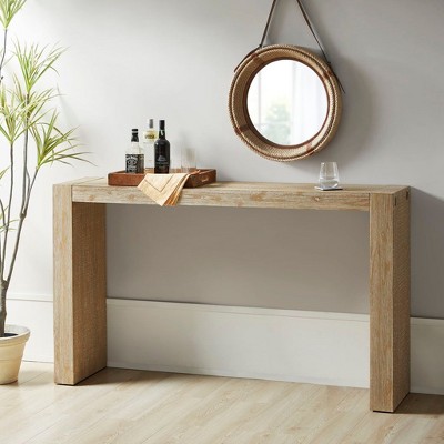NicBex Modern Minimalist Console Table for Entryway,Rustic Wood Grain Entryway Table Foyer Tables for Hallway,Kitchen,Living Room
