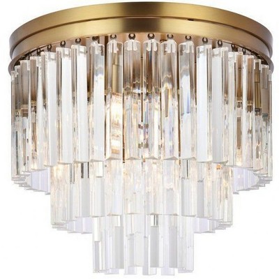 Elegant Lighting Sydney 9 - Light Flush Mount in  Satin Gold