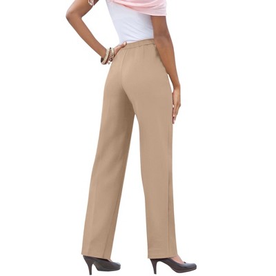 Roaman's Women's Plus Size Classic Bend Over Pant