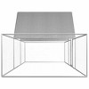 vidaXL Chicken Coop Silver Galvanized steel 20 x 6.6 x 6.6 ft - 3 of 4