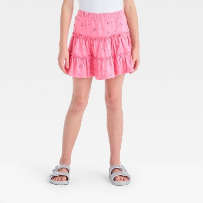 Girls' Tiered Eyelet Skort - Cat & Jack™